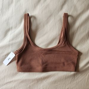 Aritzia TNA life rib mini bra top